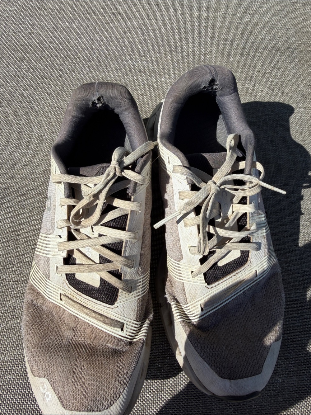 On Cloud Running Women's Athletic Cloud Shoes - Beige and Black - Picture 2 of 4